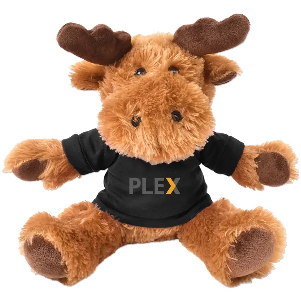Stuffed plush moose with customizable t-shirt.... from ASI 98360 WOWLine