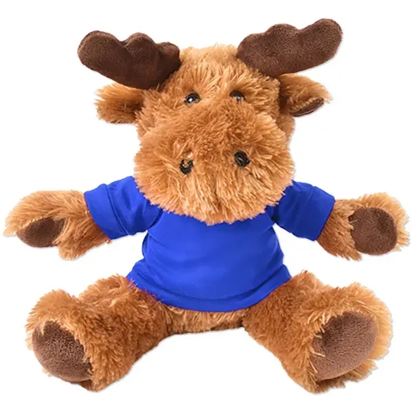 Stuffed plush moose with customizable t-shirt.... from ASI 98360 WOWLine
