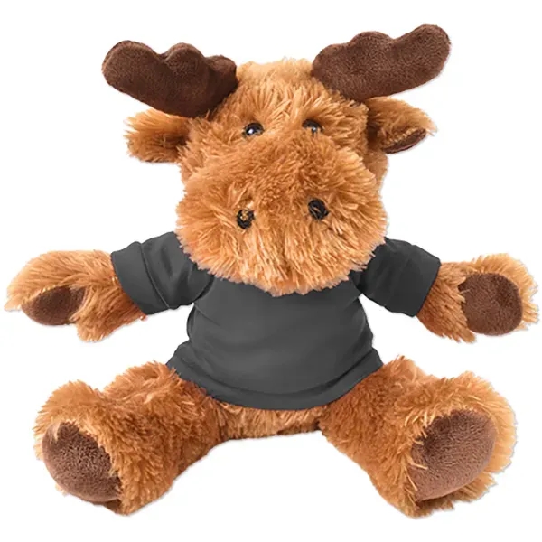 Stuffed plush moose with customizable t-shirt.... from ASI 98360 WOWLine