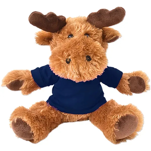 Stuffed plush moose with customizable t-shirt.... from ASI 98360 WOWLine