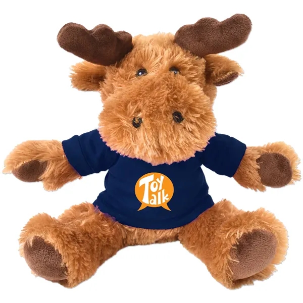 Stuffed plush moose with customizable t-shirt.... from ASI 98360 WOWLine