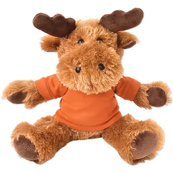 Stuffed plush moose with customizable t-shirt.... from ASI 98360 WOWLine