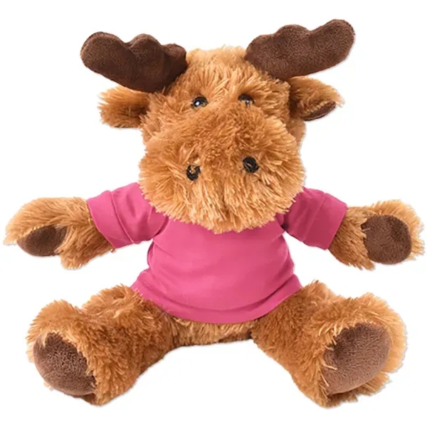 Stuffed plush moose with customizable t-shirt.... from ASI 98360 WOWLine