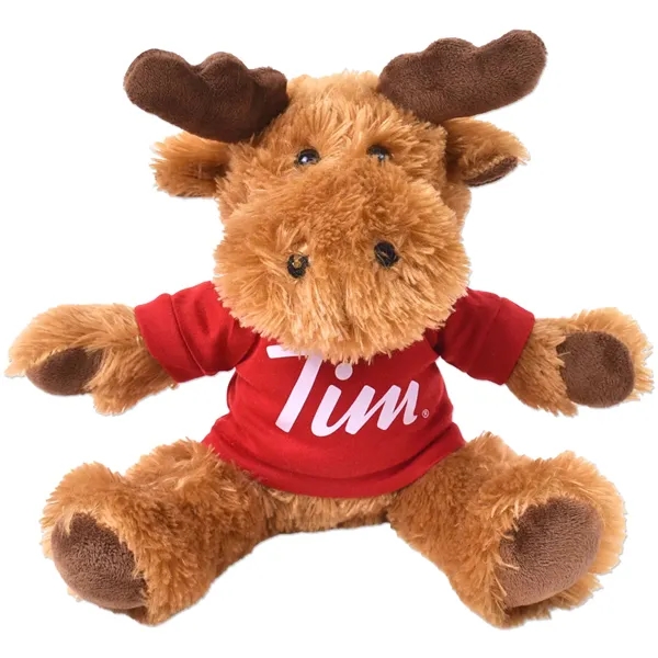 Stuffed plush moose with customizable t-shirt.... from ASI 98360 WOWLine