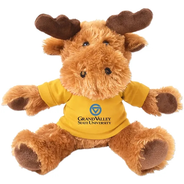 Stuffed plush moose with customizable t-shirt.... from ASI 98360 WOWLine