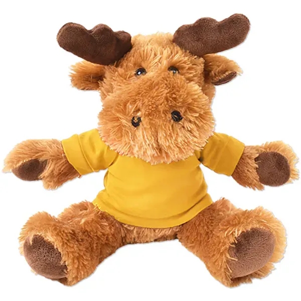 Stuffed plush moose with customizable t-shirt.... from ASI 98360 WOWLine