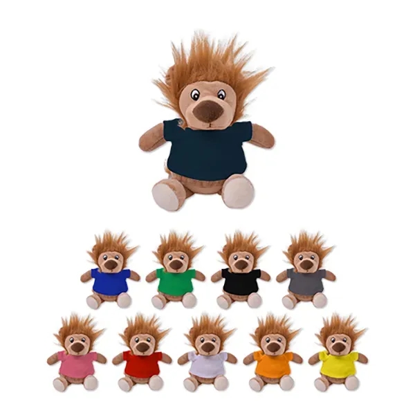 6" stuffed lion with a customizable t-shirt.... from ASI 98360 WOWLine