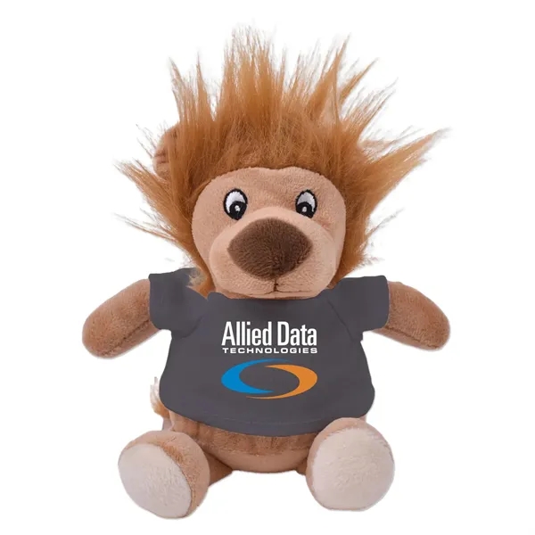 6" stuffed lion with a customizable t-shirt.... from ASI 98360 WOWLine