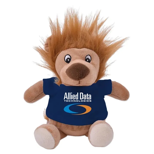 6" stuffed lion with a customizable t-shirt.... from ASI 98360 WOWLine