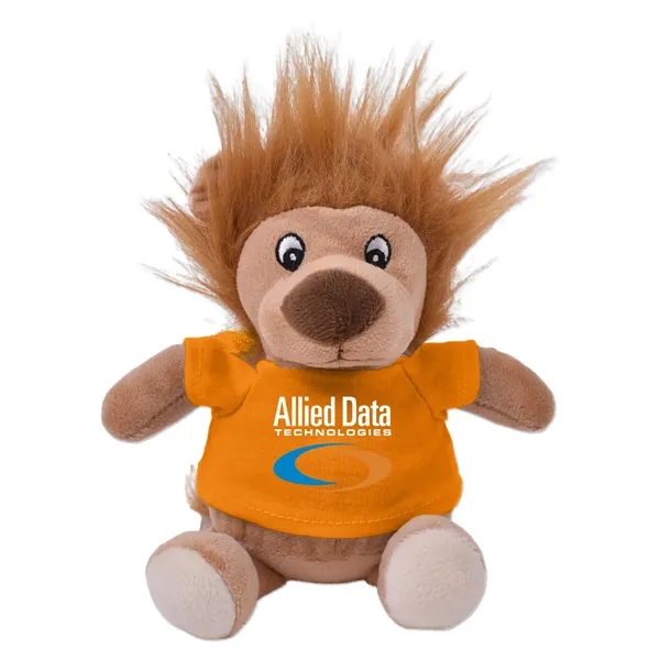 6" stuffed lion with a customizable t-shirt.... from ASI 98360 WOWLine