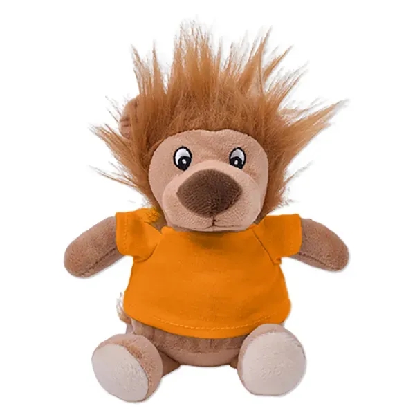 6" stuffed lion with a customizable t-shirt.... from ASI 98360 WOWLine