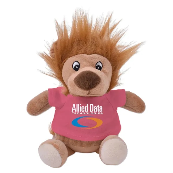 6" stuffed lion with a customizable t-shirt.... from ASI 98360 WOWLine