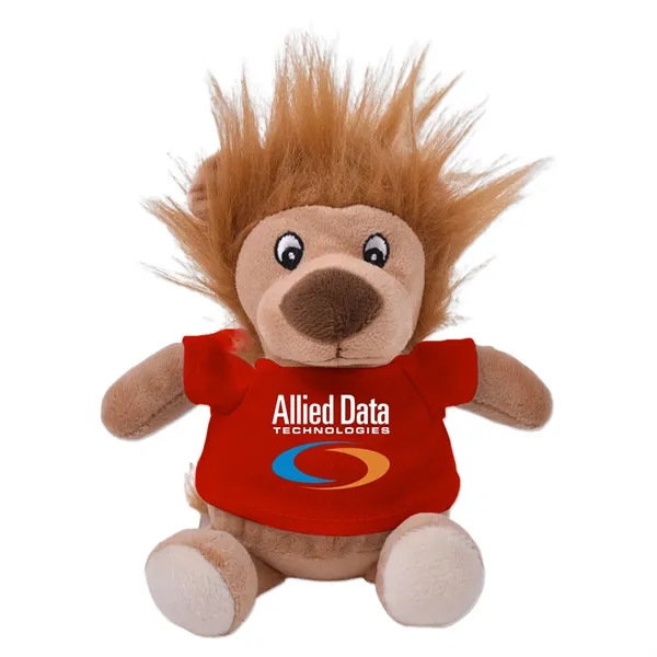 6" stuffed lion with a customizable t-shirt.... from ASI 98360 WOWLine