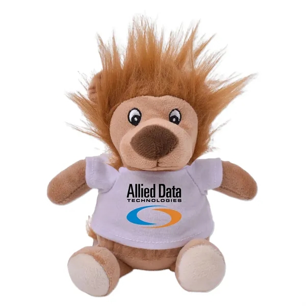 6" stuffed lion with a customizable t-shirt.... from ASI 98360 WOWLine