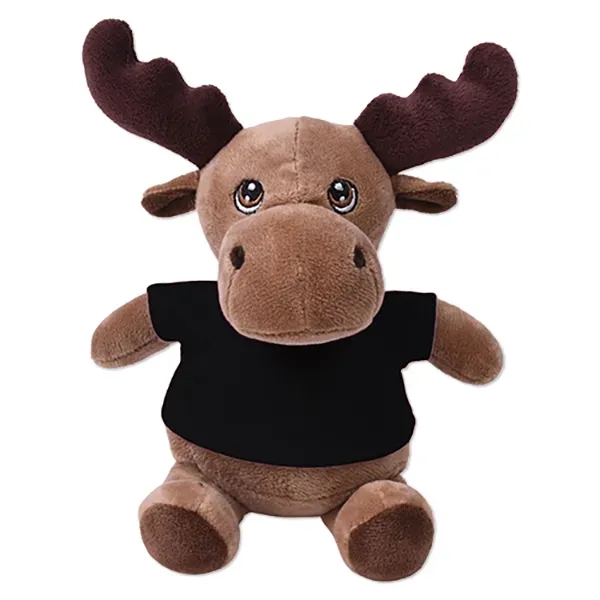 6" stuffed moose with a customizable t-shirt.... from ASI 98360 WOWLine