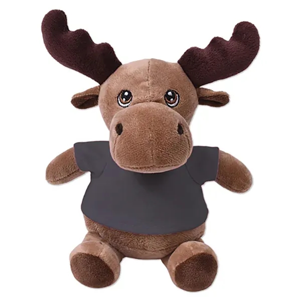 6" stuffed moose with a customizable t-shirt.... from ASI 98360 WOWLine