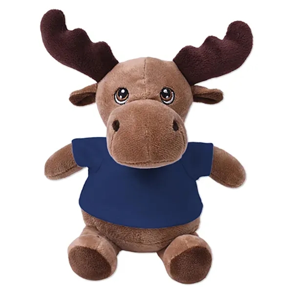 6" stuffed moose with a customizable t-shirt.... from ASI 98360 WOWLine