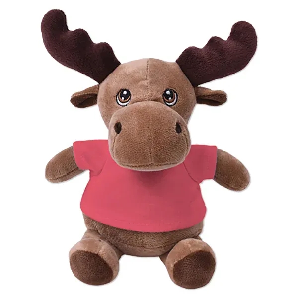 6" stuffed moose with a customizable t-shirt.... from ASI 98360 WOWLine