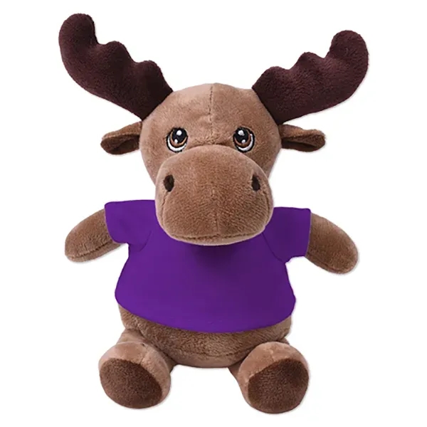 6" stuffed moose with a customizable t-shirt.... from ASI 98360 WOWLine
