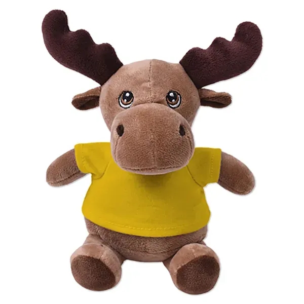 6" stuffed moose with a customizable t-shirt.... from ASI 98360 WOWLine