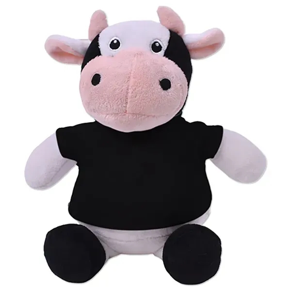 6" stuffed cow with a customizable t-shirt.... from ASI 98360 WOWLine