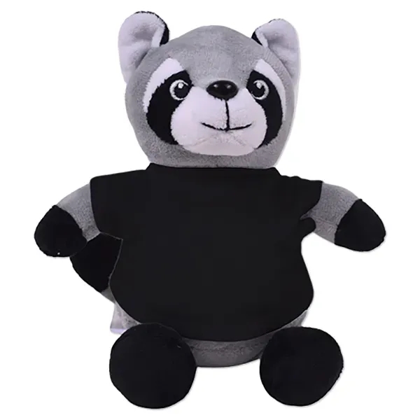 6" stuffed raccoon with a customizable t-shirt.... from ASI 98360 WOWLine