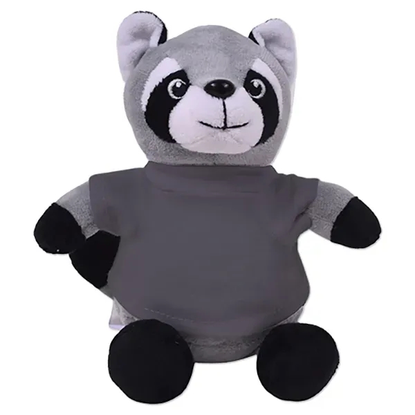 6" stuffed raccoon with a customizable t-shirt.... from ASI 98360 WOWLine
