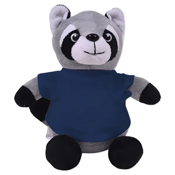 6" stuffed raccoon with a customizable t-shirt.... from ASI 98360 WOWLine