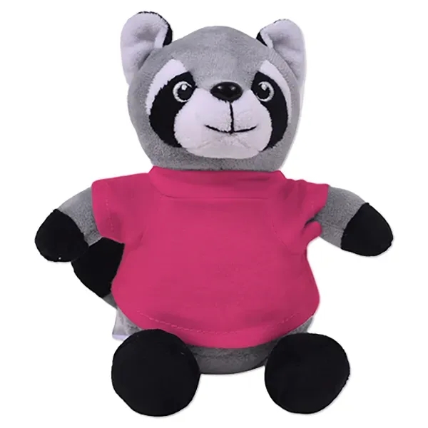 6" stuffed raccoon with a customizable t-shirt.... from ASI 98360 WOWLine