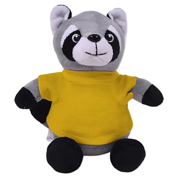 6" stuffed raccoon with a customizable t-shirt.... from ASI 98360 WOWLine