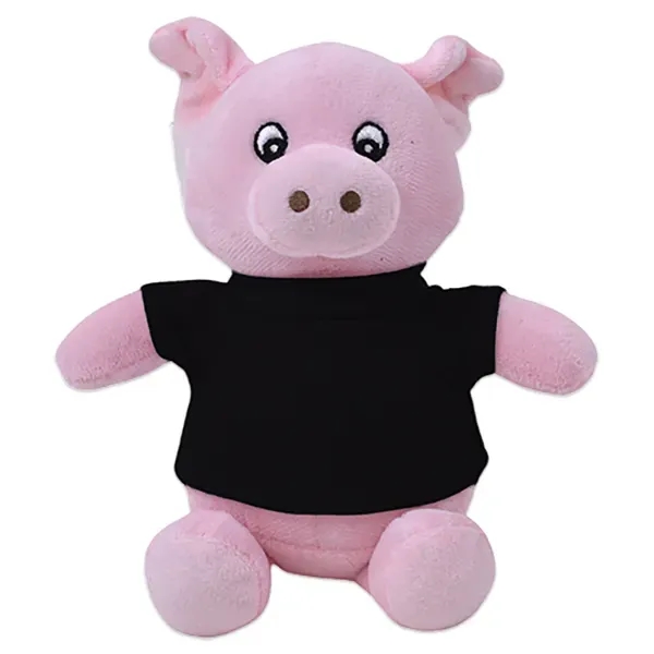 6" stuffed pig with customizable t-shirt.... from ASI 98360 WOWLine