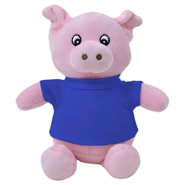 6" stuffed pig with customizable t-shirt.... from ASI 98360 WOWLine
