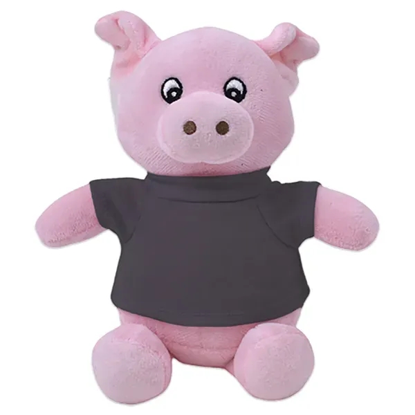 6" stuffed pig with customizable t-shirt.... from ASI 98360 WOWLine