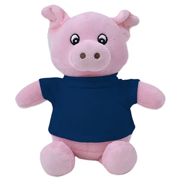 6" stuffed pig with customizable t-shirt.... from ASI 98360 WOWLine