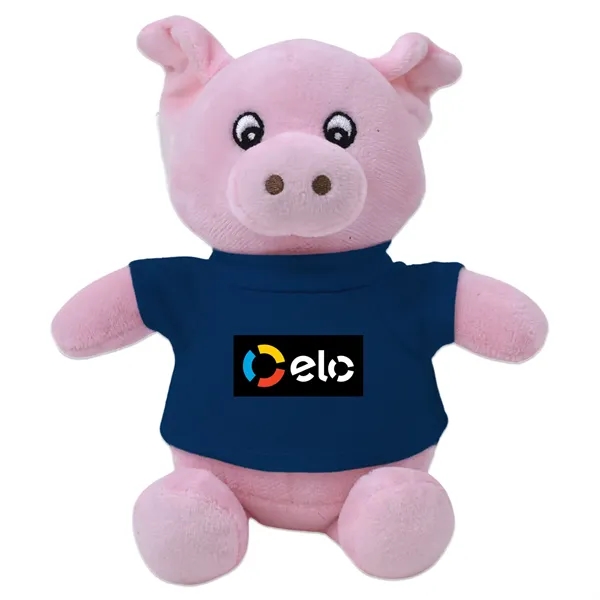 6" stuffed pig with customizable t-shirt.... from ASI 98360 WOWLine