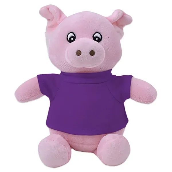 6" stuffed pig with customizable t-shirt.... from ASI 98360 WOWLine