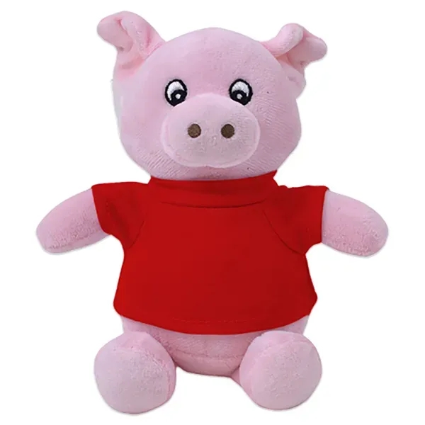 6" stuffed pig with customizable t-shirt.... from ASI 98360 WOWLine