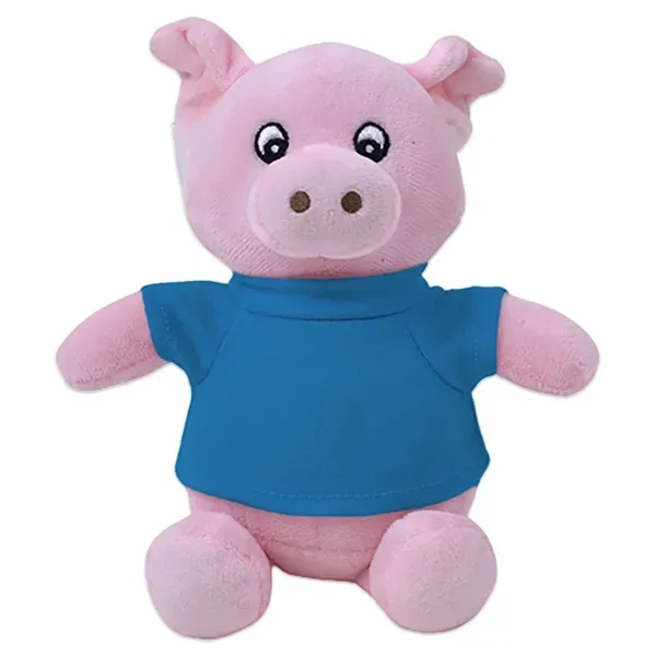 6" stuffed pig with customizable t-shirt.... from ASI 98360 WOWLine