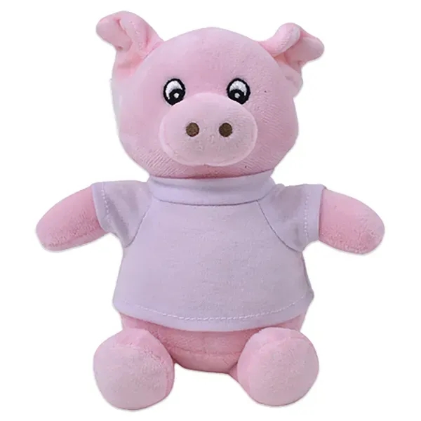 6" stuffed pig with customizable t-shirt.... from ASI 98360 WOWLine