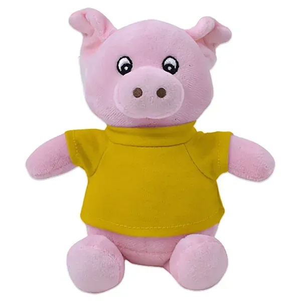6" stuffed pig with customizable t-shirt.... from ASI 98360 WOWLine