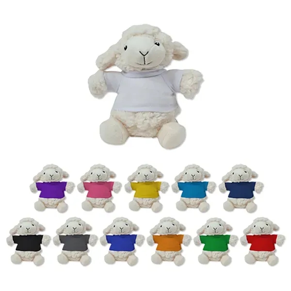 6" stuffed lamb with a t-shirt.... from ASI 98360 WOWLine