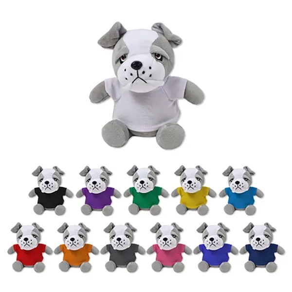 6" stuffed bulldog with a t-shirt.... from ASI 98360 WOWLine
