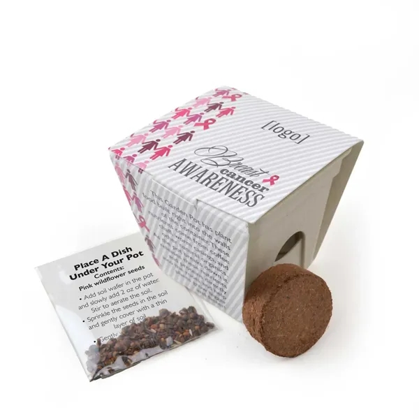 Mini planting kit, cardstock wrap with plantable medallion.... from ASI 40646 Bloomin Promotions / Bloomin' Promotions™