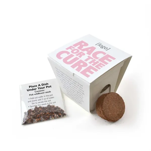 Mini planting kit, cardstock wrap with plantable medallion.... from ASI 40646 Bloomin Promotions / Bloomin' Promotions™