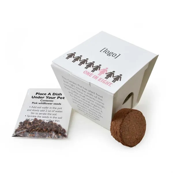 Mini planting kit, cardstock wrap with plantable medallion.... from ASI 40646 Bloomin Promotions / Bloomin' Promotions™