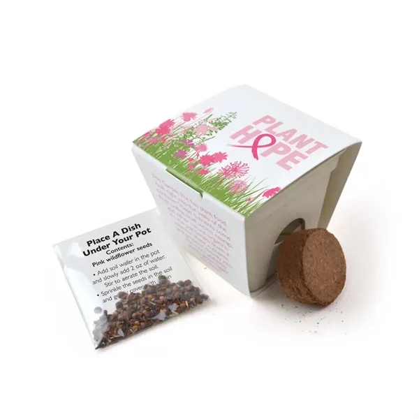 Mini planting kit, cardstock wrap with plantable medallion.... from ASI 40646 Bloomin Promotions / Bloomin' Promotions™