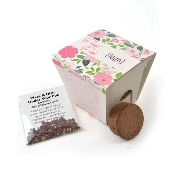 Mini planting kit, cardstock wrap with plantable medallion.... from ASI 40646 Bloomin Promotions / Bloomin' Promotions™