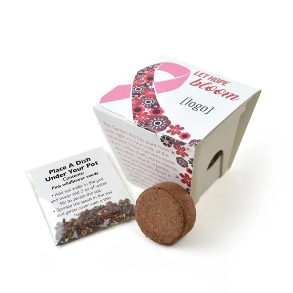 Mini planting kit, cardstock wrap with plantable medallion.... from ASI 40646 Bloomin Promotions / Bloomin' Promotions™