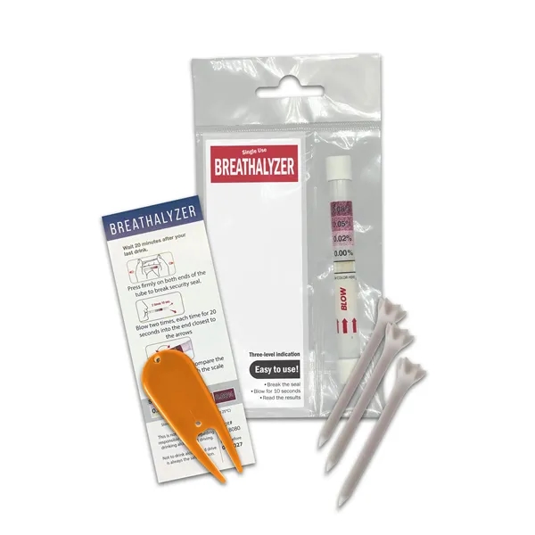 Golfers Single-Use Breathalyzer with Custom Printed Insert... from ASI 84514 Safety Made