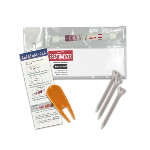 Golfers Single-Use Breathalyzer with Custom Printed Insert... from ASI 84514 Safety Made